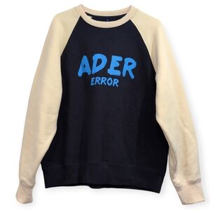 ADER ERROR Blue Cotton Blend Sweatshirt